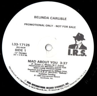 Belinda Carlisle : Mad About You (12", Single, Promo)