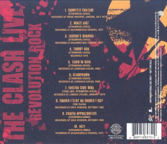 The Clash : Selections From The Clash Live: Revolution Rock (CD, Comp, Promo)
