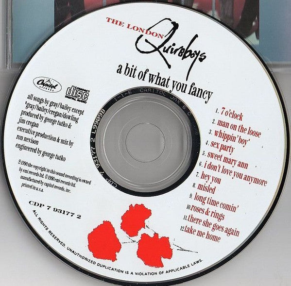 The London Quireboys* : A Bit Of What You Fancy (CD, Album)