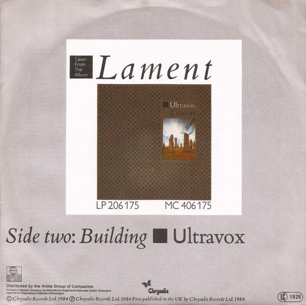 Ultravox : Dancing With Tears In My Eyes (7", Single)