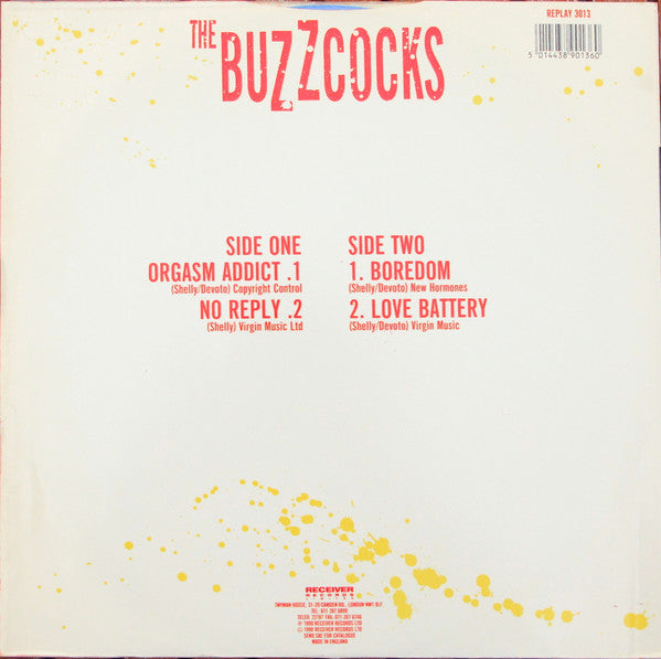 The Buzzcocks* : The Early Years Live (12", Ltd, Blu)