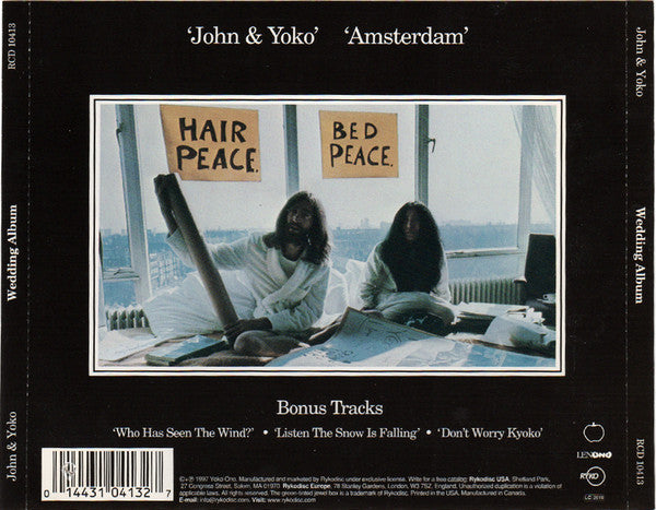 John Lennon & Yoko Ono : Wedding Album (CD, Album, Num, RE, RM)