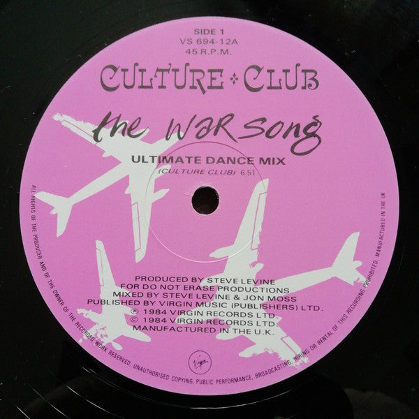 Culture Club : The War Song (Ultimate Dance Mix) (12", Ltd, Pos)