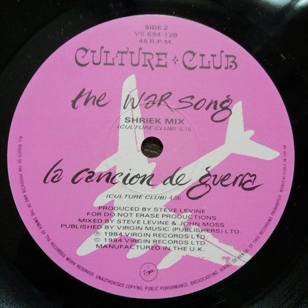 Culture Club : The War Song (Ultimate Dance Mix) (12", Ltd, Pos)