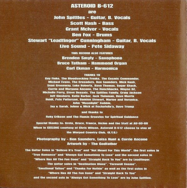 Asteroid B-612 : Not Meant For This World! (CD, Album)
