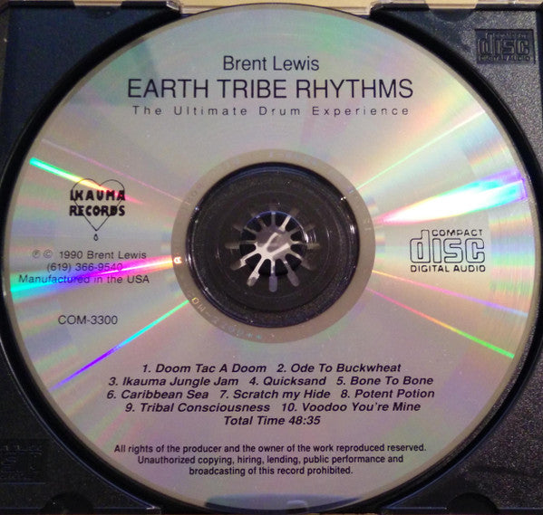 Brent Lewis : Earth Tribe Rhythms (CD, Album)