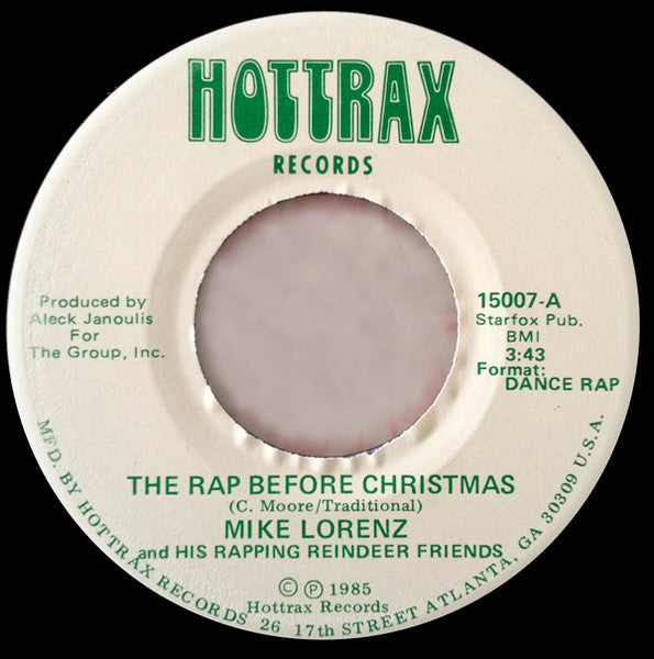 Mike Lorenz (2) : The Rap Before Christmas (7")
