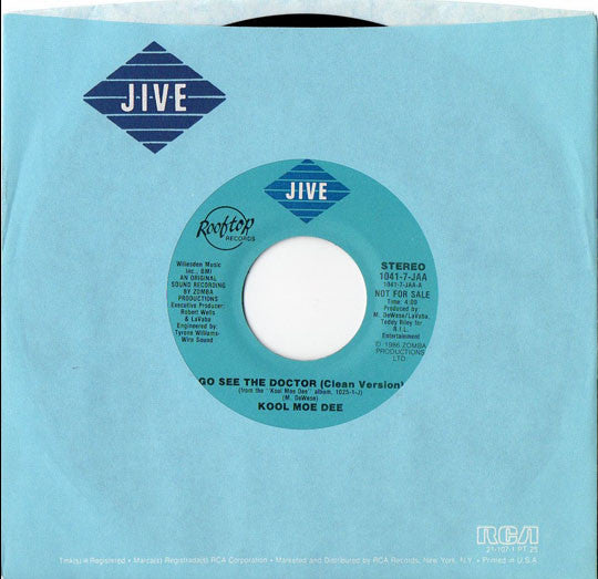 Kool Moe Dee : Go See The Doctor (7", Promo)