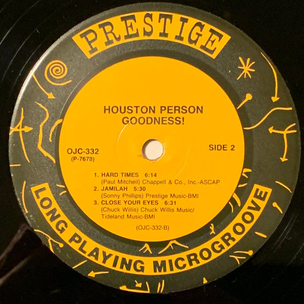 Houston Person : Goodness! (LP, Album, RE)