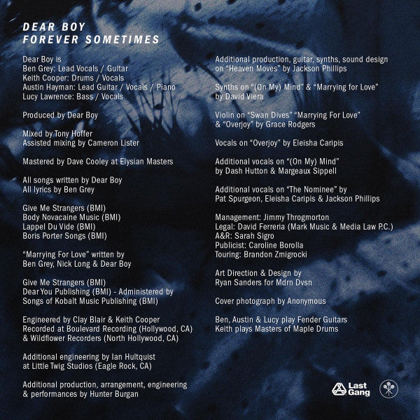 Dear Boy : Forever Sometimes (LP, Album, Ltd)