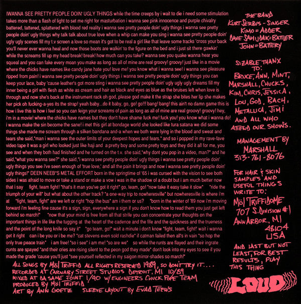 Möl Triffid : I Wanna See Pretty People Doing Ugly Things (7", Single, Bro)