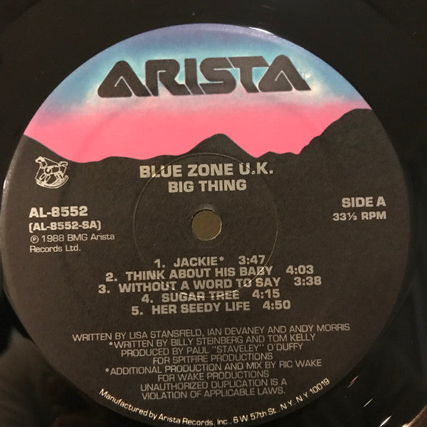 Blue Zone (4) : Big Thing (LP)