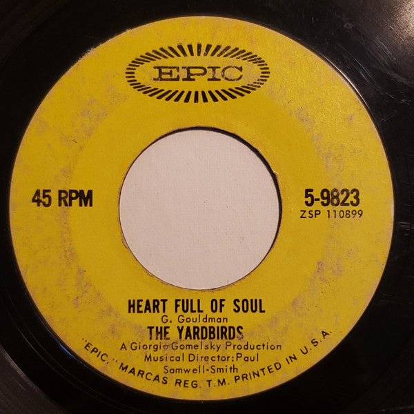 The Yardbirds : Heart Full Of Soul (7", Single, Styrene, Ter)