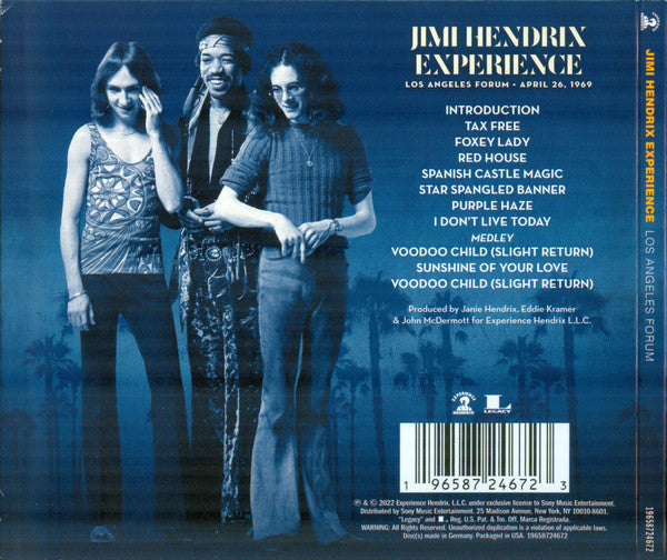 Jimi Hendrix Experience* : Los Angeles Forum • April 26, 1969 (CD, Album)