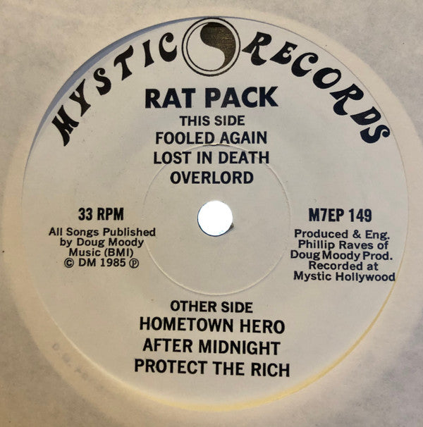 Rat Pack (2) : Rat Pack (7", EP)