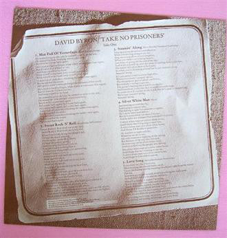 David Byron : Take No Prisoners (LP, Album, Ter)
