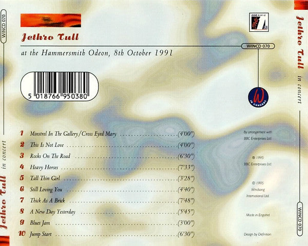 Jethro Tull : In Concert (CD, Album)