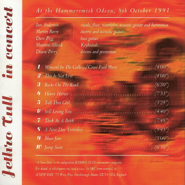 Jethro Tull : In Concert (CD, Album)