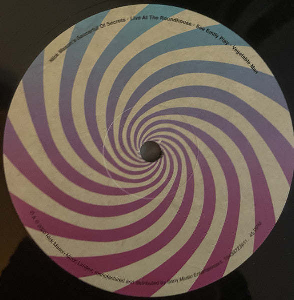 Nick Mason's Saucerful Of Secrets : See Emily Play • Vegetable Man (Live At The Roundhouse) (12", S/Sided, Maxi, Etch, Ltd)