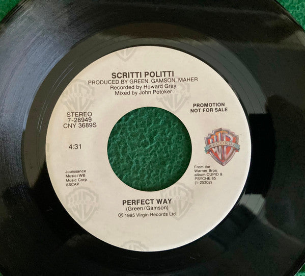 Scritti Politti : Perfect Way (7", Promo, Styrene)