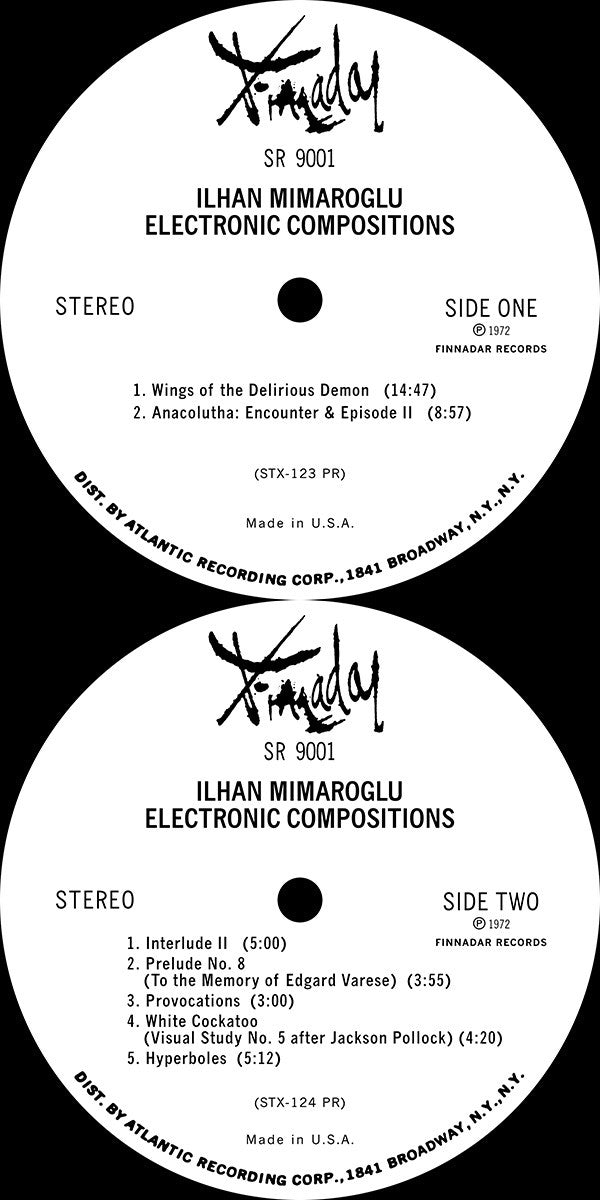 Ilhan Mimaroglu : Wings Of The Delirious Demon And Other Electronic Works (LP, Album, Pre)