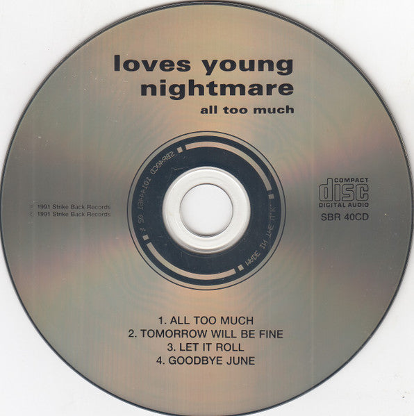 Loves Young Nightmare : All Too Much (CD, Single)