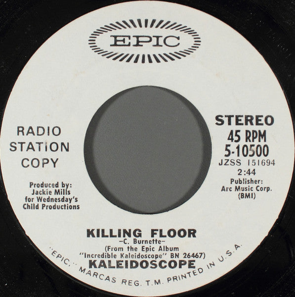 Kaleidoscope (3) : Killing Floor (7", Mono, Promo, Styrene, Pit)