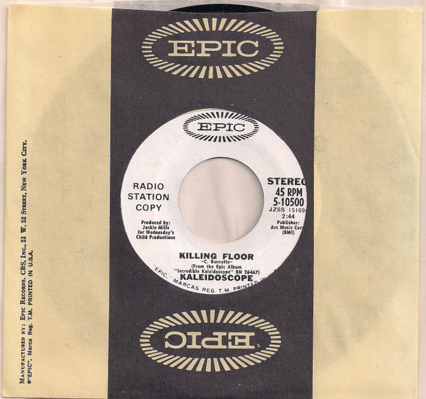 Kaleidoscope (3) : Killing Floor (7", Mono, Promo, Styrene, Pit)
