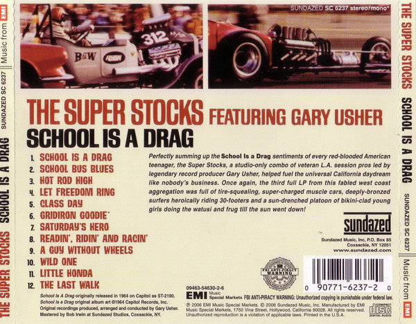 The Super Stocks Featuring Gary Usher : School Is A Drag (CD, Album)