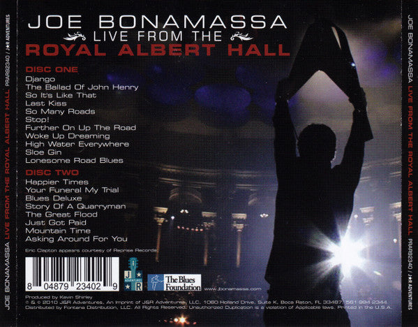 Joe Bonamassa : Live From The Royal Albert Hall (2xCD, Album)