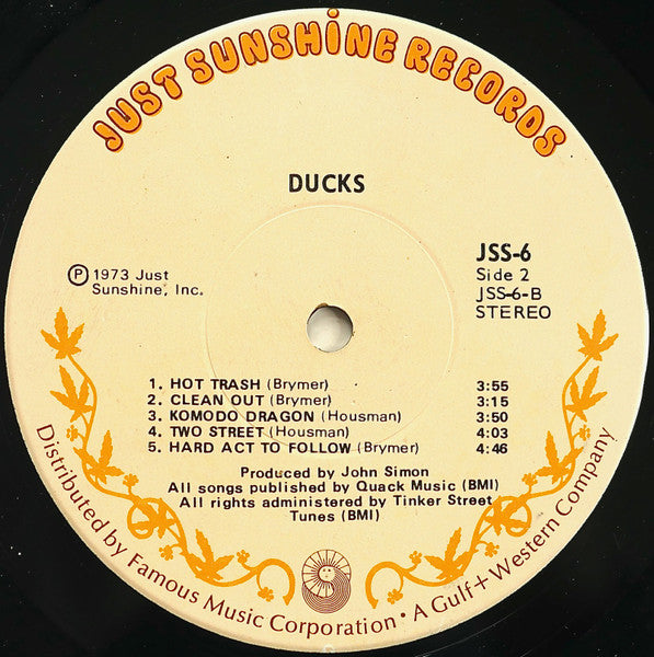 Ducks (2) : Ducks (LP, Album, Scr)