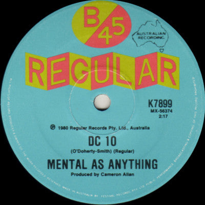 Mental As Anything : Come Around (7", Single, Ltd)
