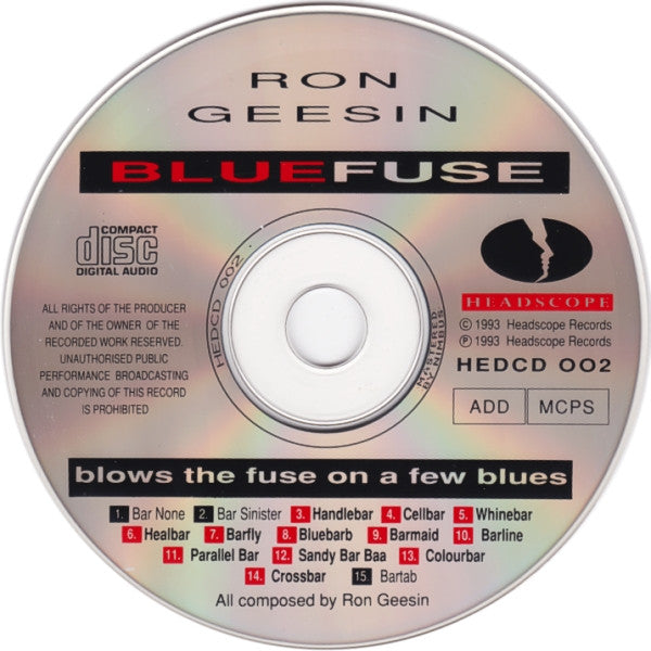 Ron Geesin : Bluefuse (CD, Album)
