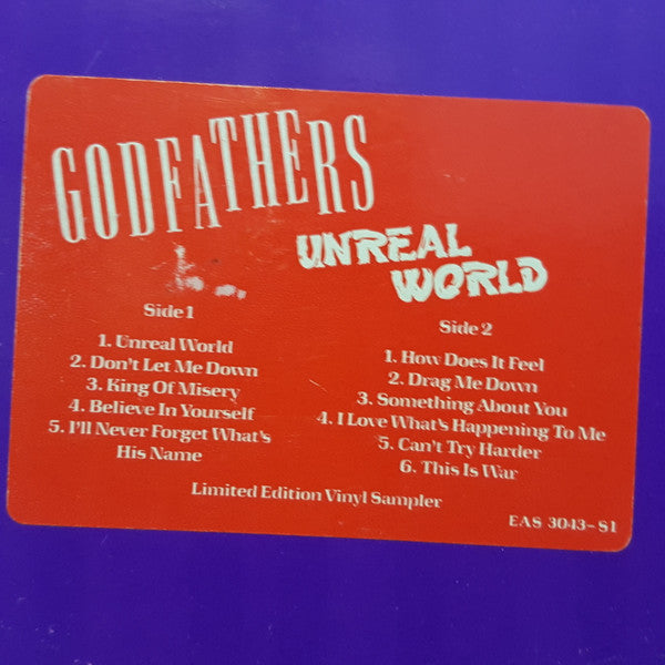 The Godfathers : Unreal World (LP, Album, Promo)