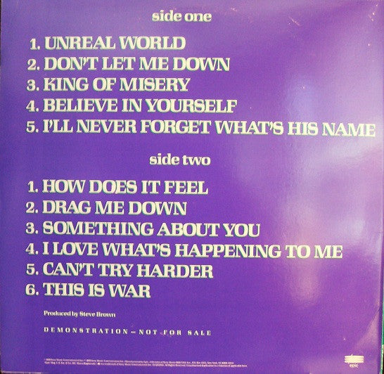 The Godfathers : Unreal World (LP, Album, Promo)