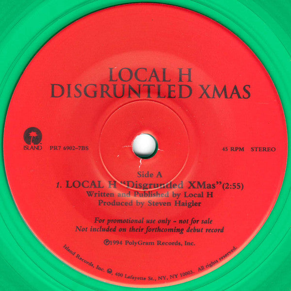 Sybil Vane / Local H : White Christmas / Disgruntled Xmas (7", Promo, Gre)
