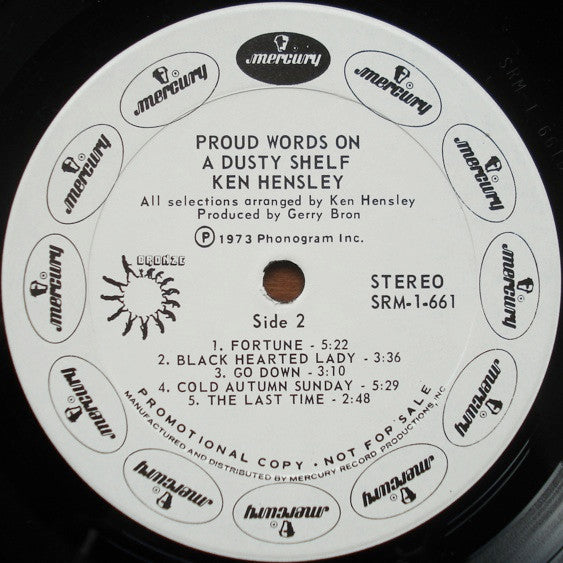 Ken Hensley : Proud Words On A Dusty Shelf (LP, Album, Promo, Gat)