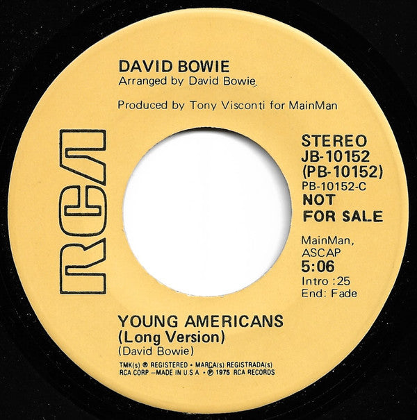 David Bowie : Young Americans (7", Promo)