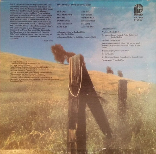 England Dan & John Ford Coley : England Dan & John Ford Coley (LP, Album, RE)