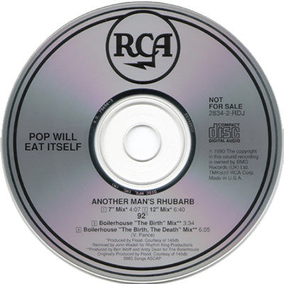 Pop Will Eat Itself : Another Man's Rhubarb / 92° (CD, Single, Promo)