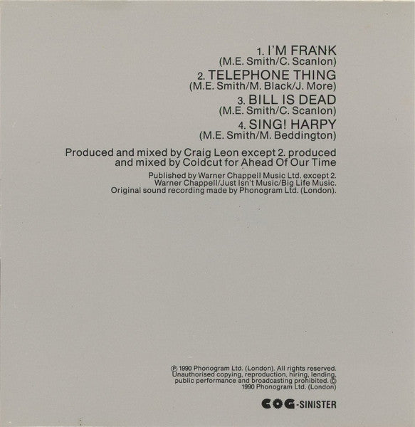 The Fall : Extricate Album Sampler (CD, Promo, Smplr)