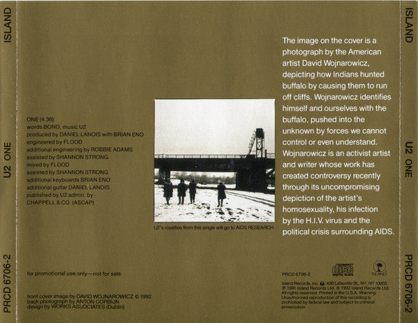 U2 : One (CD, Single, Promo)