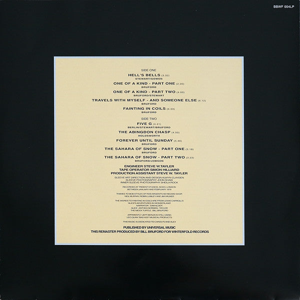 Bruford : One Of A Kind (LP, Album, RM)