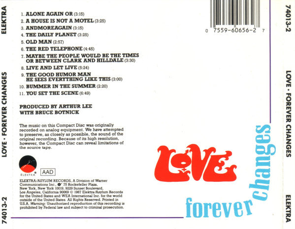Love : Forever Changes (CD, Album, RE)