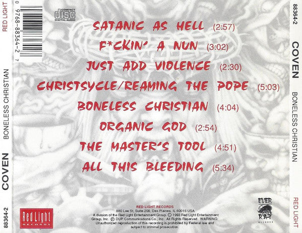 Coven (4) : Boneless Christian (CD, Album)