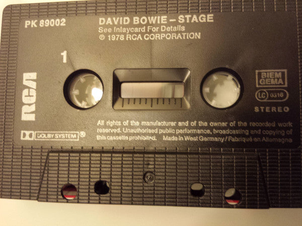 David Bowie : Stage (Cass, Album)