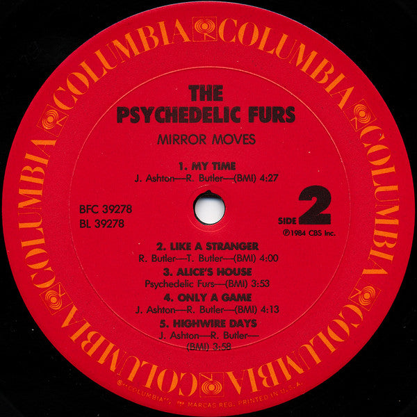The Psychedelic Furs : Mirror Moves (LP, Album, Pit)