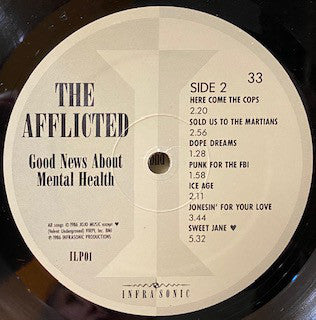 The Afflicted (2) : Good News About Mental Health (LP, Album)