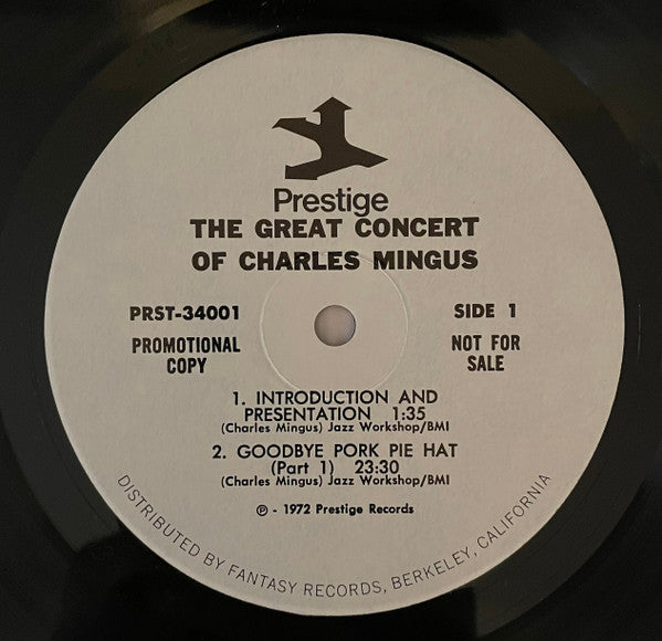 Charles Mingus : The Great Concert Of Charles Mingus (3xLP, Album, Promo, Gat)