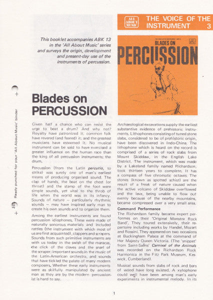 James Blades : Blades On Percussion (LP)